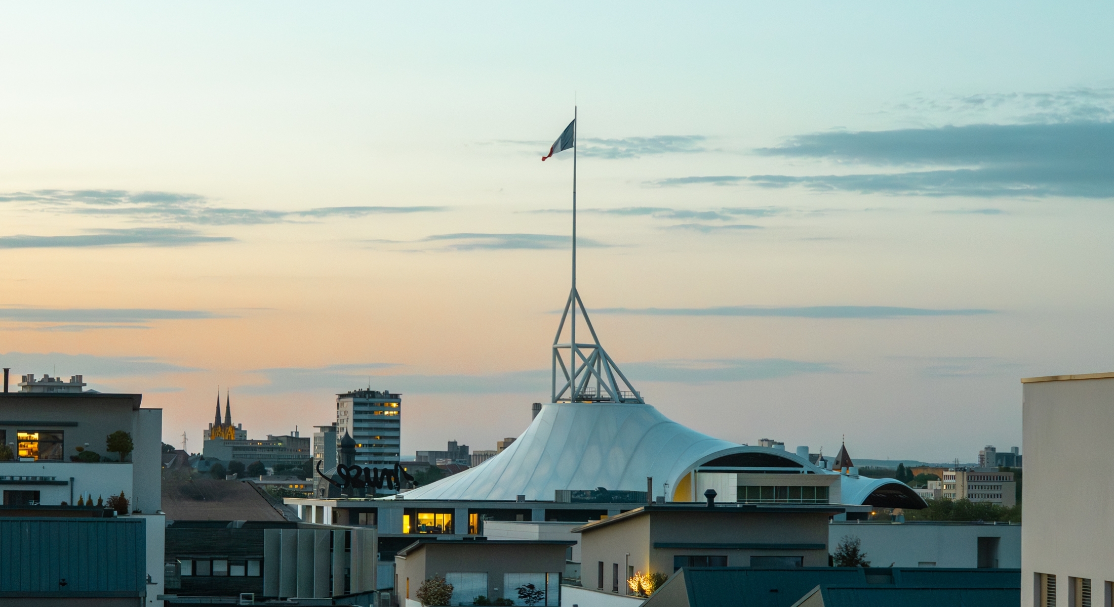Unique architecture Maison Heler Metz hotel by Philippe Starck