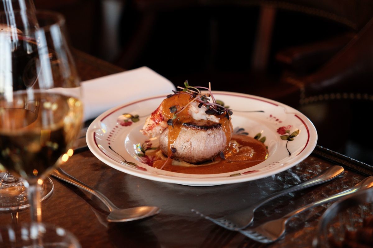 Gourmet Surf and Turf dish