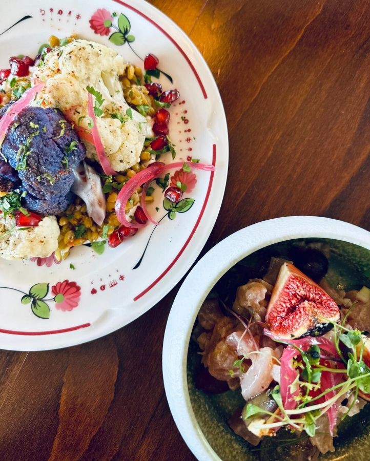 Creative plates: Roasted cauliflower and fresh starter